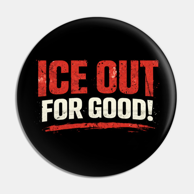 Ice Out For Good Hockey Fan Gift Pin by ArtistTee ⭐⭐⭐⭐⭐