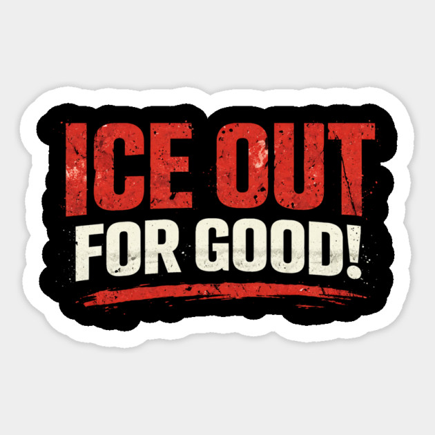 Ice Out For Good Hockey Fan Gift Sticker by ArtistTee ⭐⭐⭐⭐⭐