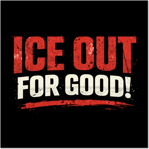 Ice Out For Good Hockey Fan Gift Wall Art by ArtistTee ⭐⭐⭐⭐⭐