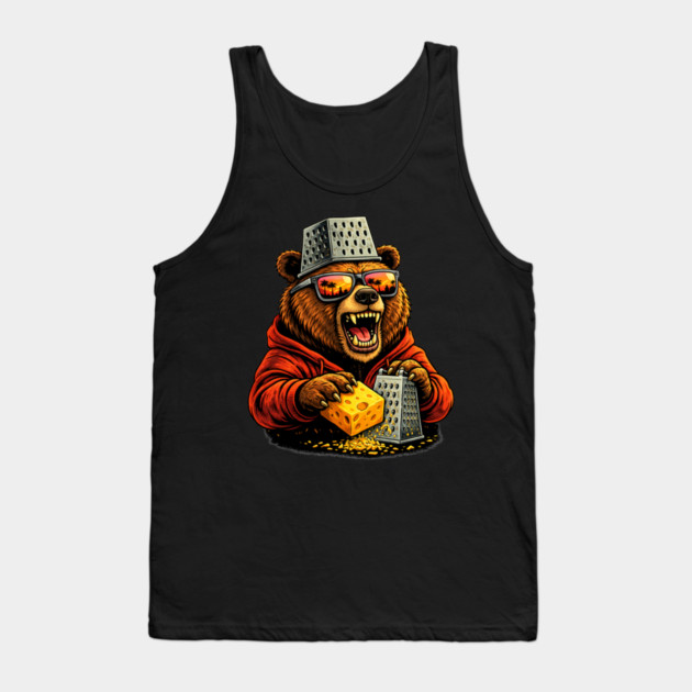 Bear Grater Cheese Lover Funny Bear Grateful Dead Fan Tank Top by ArtistTee ⭐⭐⭐⭐⭐