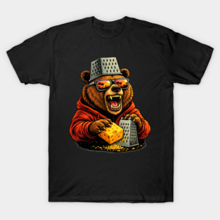 Bear Grater Cheese Lover Funny Bear Grateful Dead Fan T-Shirt
