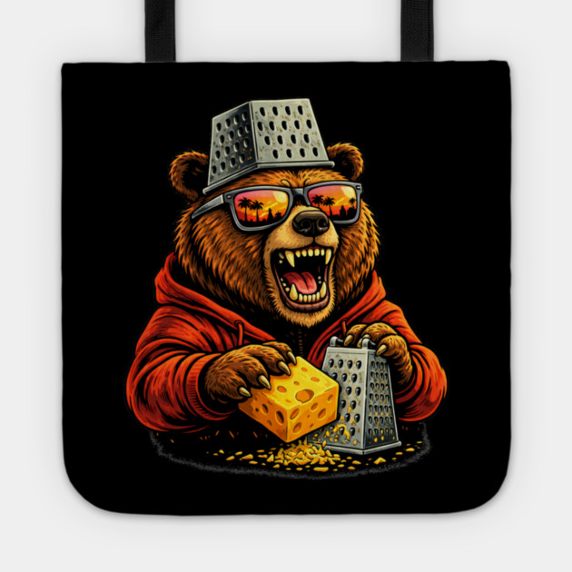 Bear Grater Cheese Lover Funny Bear Grateful Dead Fan Tote by ArtistTee ⭐⭐⭐⭐⭐