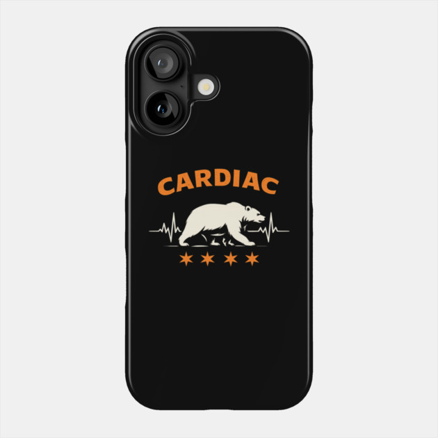 Cardiac Bear Lifeline Support For Nurses Phone Case by ArtistTee ⭐⭐⭐⭐⭐