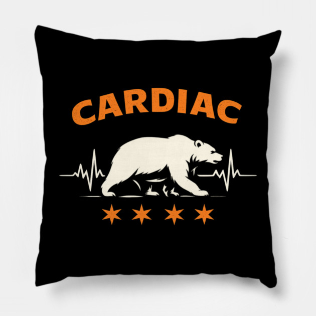 Cardiac Bear Lifeline Support For Nurses Pillow by ArtistTee ⭐⭐⭐⭐⭐