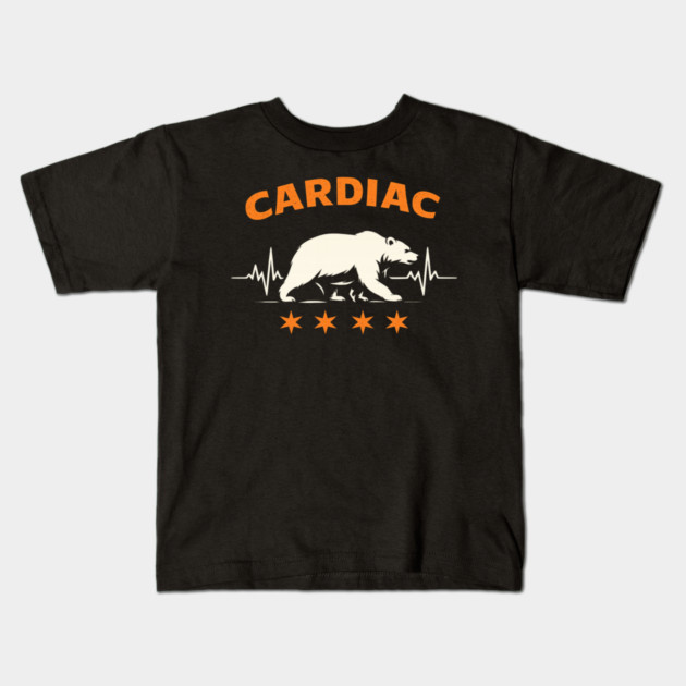 Cardiac Bear Lifeline Support For Nurses Kids T-Shirt by ArtistTee ⭐⭐⭐⭐⭐