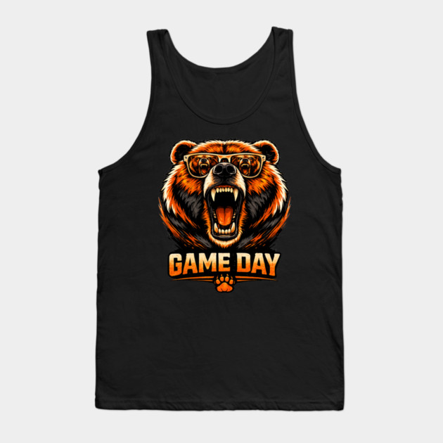 Game Day Bear Sports Fan Tank Top by ArtistTee ⭐⭐⭐⭐⭐