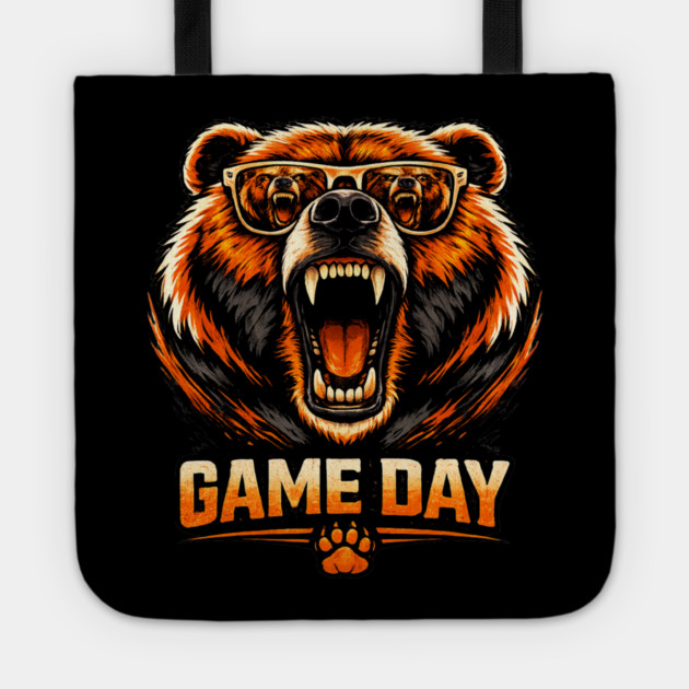 Game Day Bear Sports Fan Tote by ArtistTee ⭐⭐⭐⭐⭐