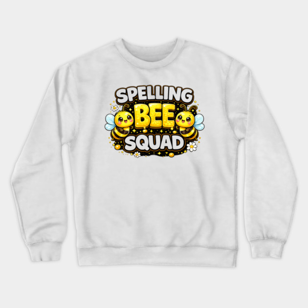 Spelling Bee Squad Teacher Student Elementary School Crewneck Sweatshirt by ArtistTee ⭐⭐⭐⭐⭐