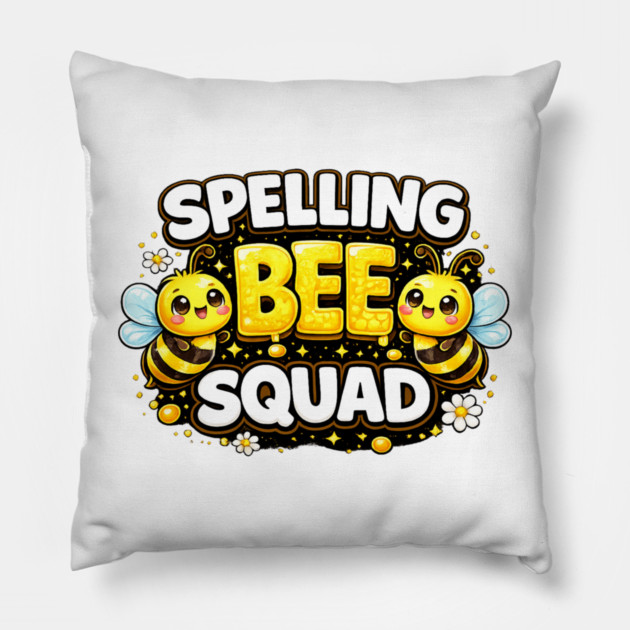 Spelling Bee Squad Teacher Student Elementary School Pillow by ArtistTee ⭐⭐⭐⭐⭐