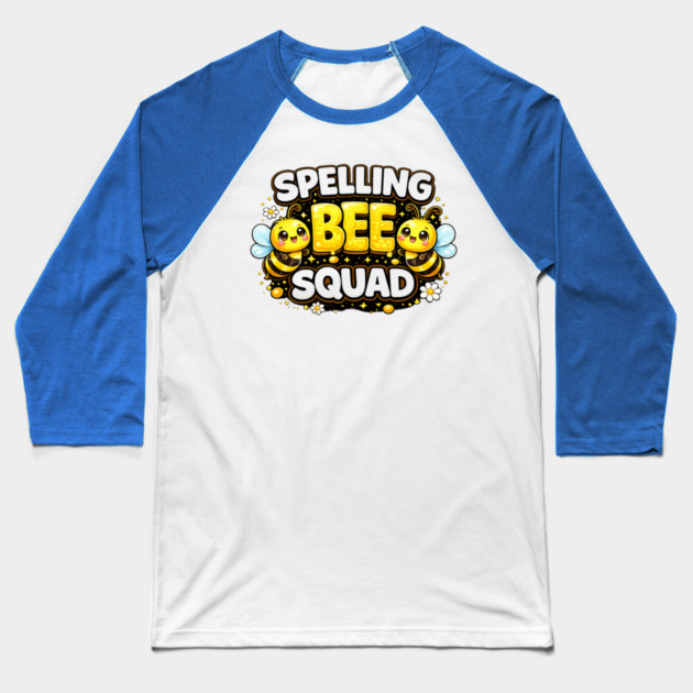 Spelling Bee Squad Teacher Student Elementary School Baseball T-Shirt by ArtistTee ⭐⭐⭐⭐⭐