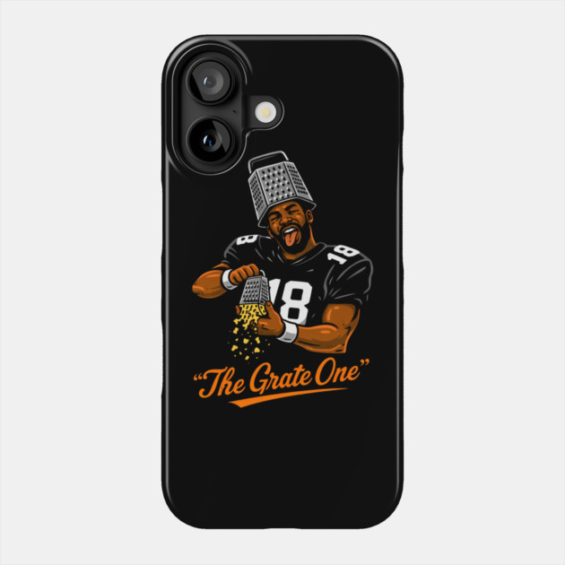 The Grate One Football Player Cheese Grater Hat Phone Case by ArtistTee ⭐⭐⭐⭐⭐
