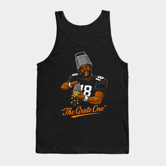 The Grate One Football Player Cheese Grater Hat Tank Top by ArtistTee ⭐⭐⭐⭐⭐