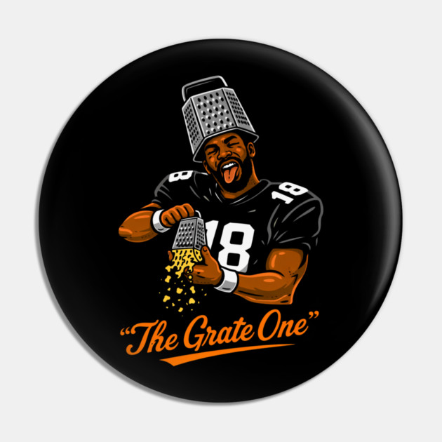 The Grate One Football Player Cheese Grater Hat Pin by ArtistTee ⭐⭐⭐⭐⭐