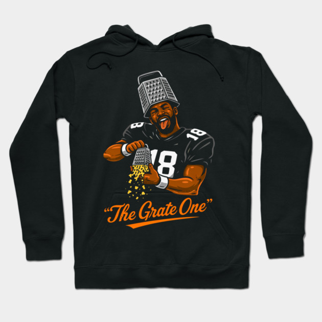 The Grate One Football Player Cheese Grater Hat Hoodie by ArtistTee ⭐⭐⭐⭐⭐