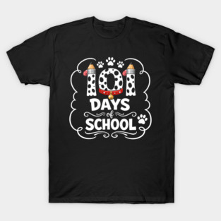 101 Days Of School Dalmatian Dog Teacher Student T-Shirt