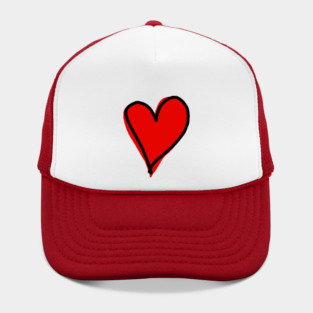 Red Heart Minimalist Love Hat