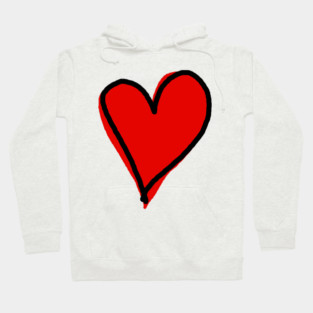 Red Heart Minimalist Love Hoodie