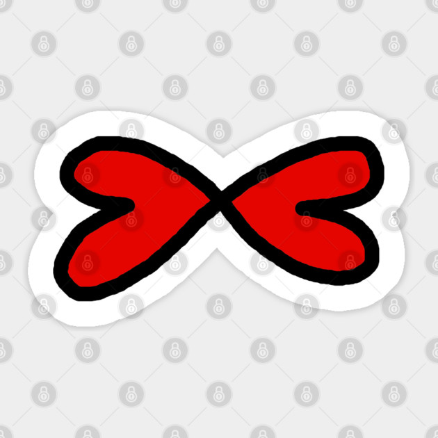 Infinite Love Minimalist Sticker by Creatifly Graphic Tees