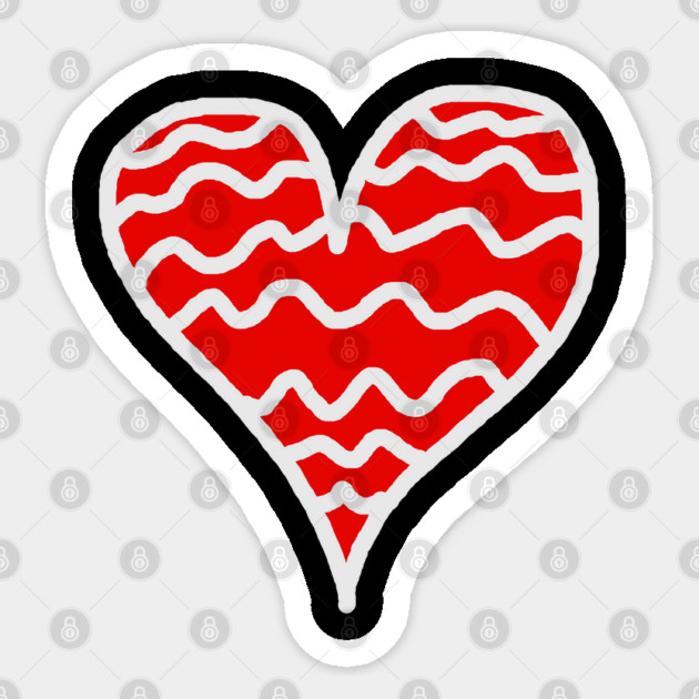Heart Sticker by Creatifly Graphic Tees