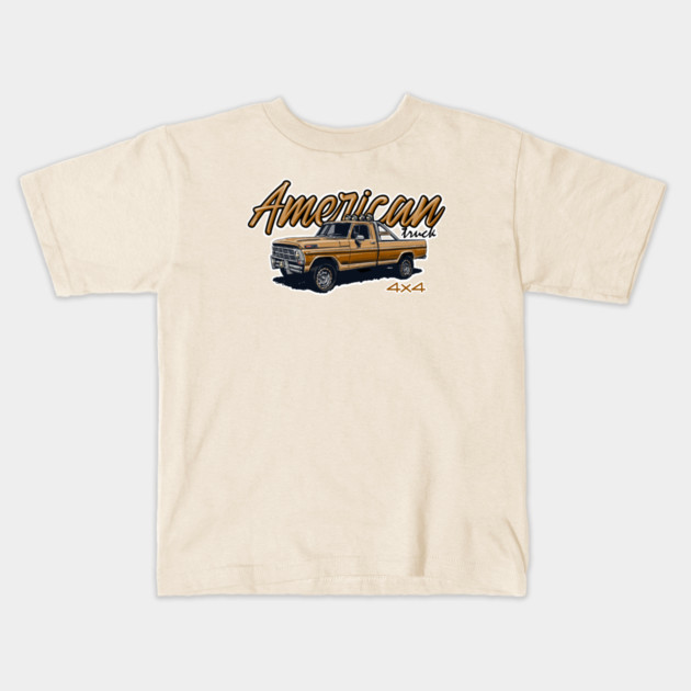 american ford truck 4x4 Kids T-Shirt by monsalveautos