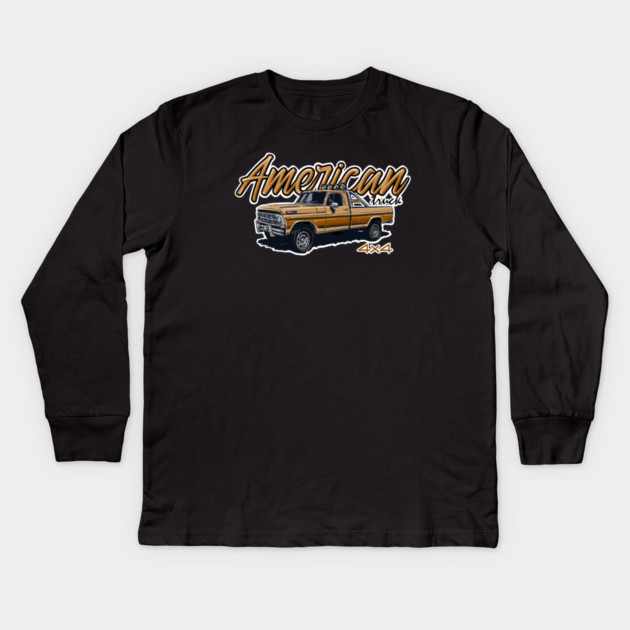 american ford truck 4x4 Kids Long Sleeve T-Shirt by monsalveautos