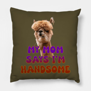 Handsome Lama Pillow
