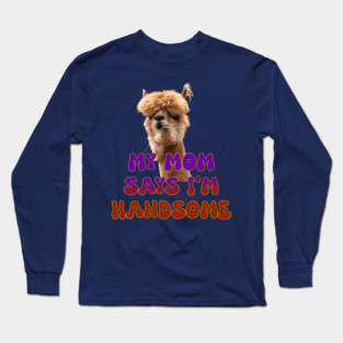 Handsome Lama Long Sleeve T-Shirt