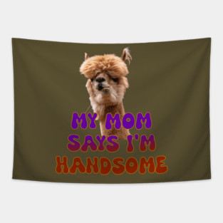 Handsome Lama Tapestry