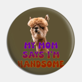 Handsome Lama Pin