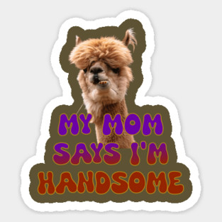 Handsome Lama Magnet