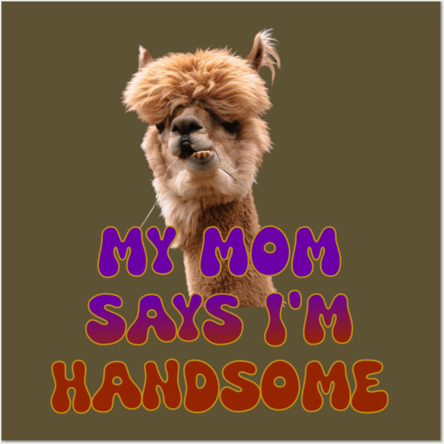Handsome Lama Wall Art by faithfamilyhomedesigns