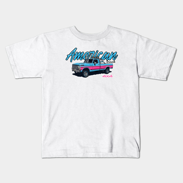 ford 4x4 classic Kids T-Shirt by monsalveautos