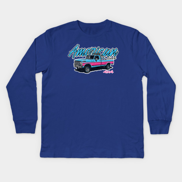ford 4x4 classic Kids Long Sleeve T-Shirt by monsalveautos