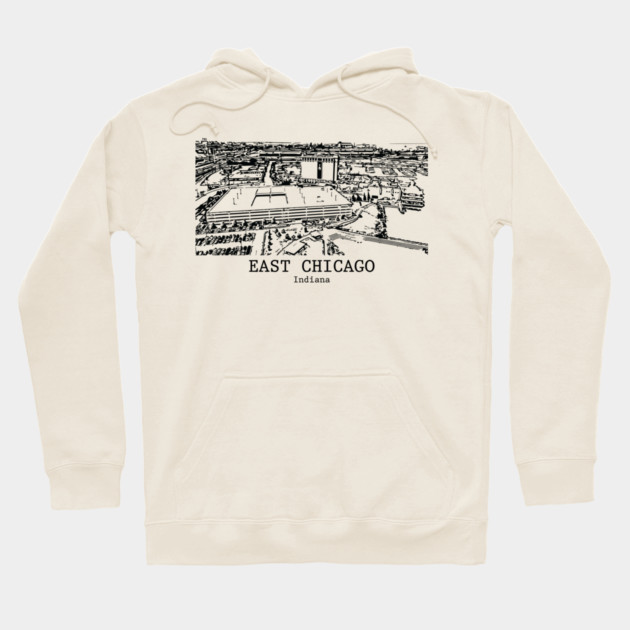 East Chicago - Indiana Hoodie by Lakeric
