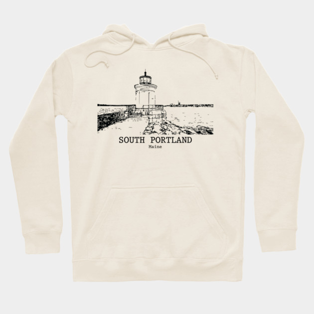 South Portland - Maine Hoodie by Lakeric