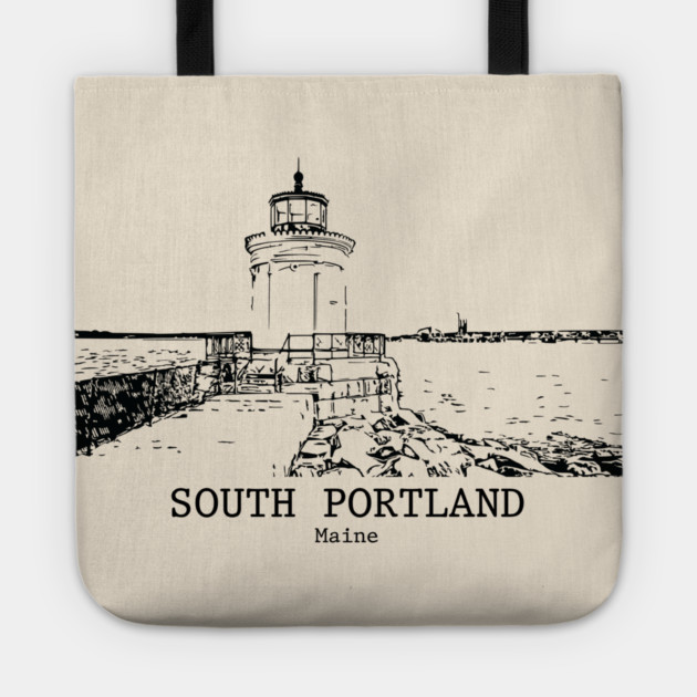 South Portland - Maine Tote by Lakeric