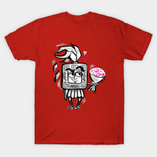A cartoon centurion with flowers T-Shirt