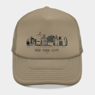 New York City - Vintage Ink Cityscape Hat