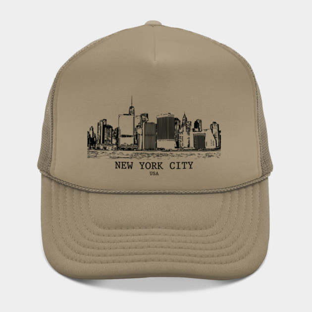 New York City - Vintage Ink Cityscape by Lakeric