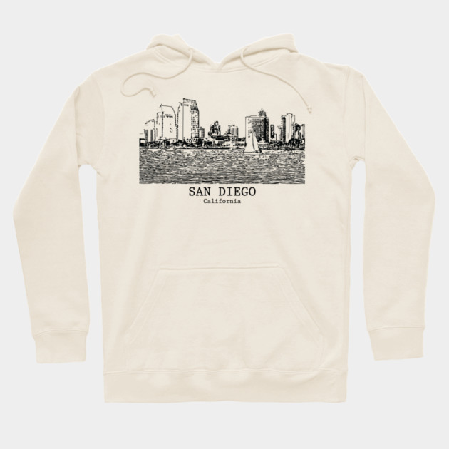 San Diego - California Hoodie by Lakeric