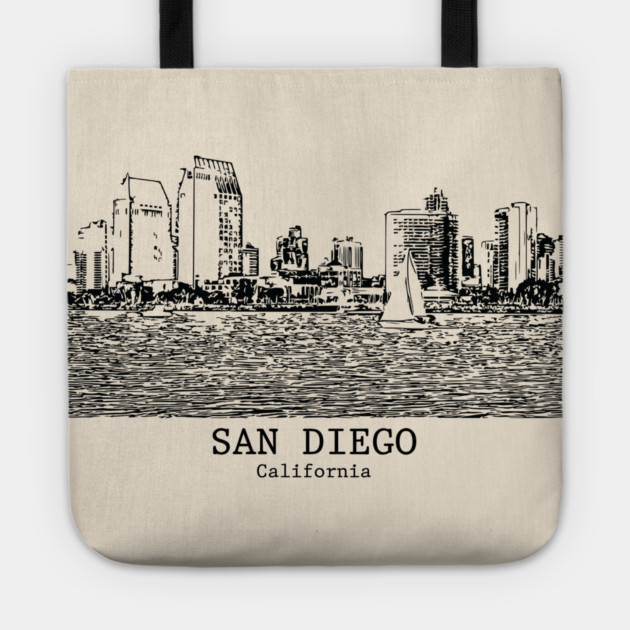 San Diego - California Tote by Lakeric