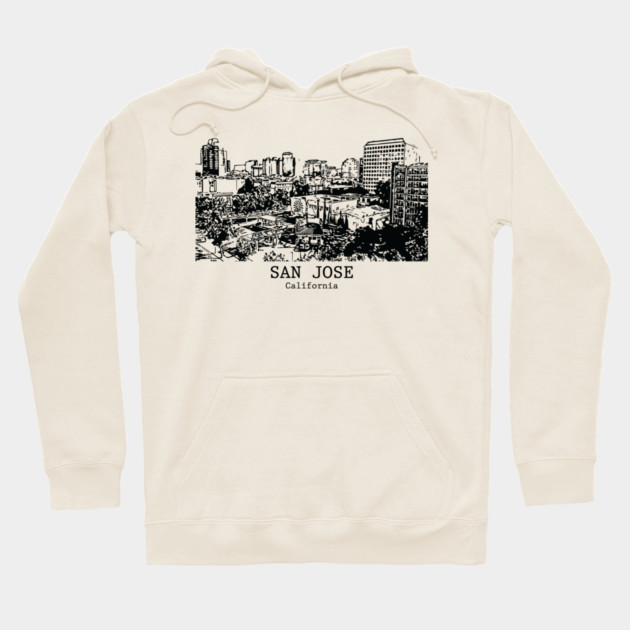 San Jose - California Hoodie by Lakeric