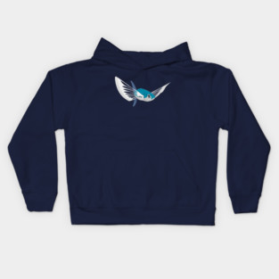 Flying Fish Ocean Fantasy Illustration Kids Hoodie