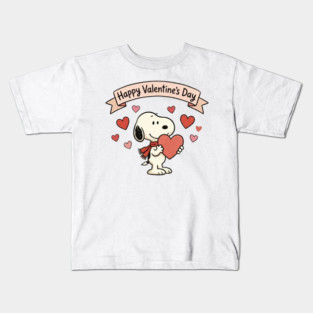 Happy Valentine Day, Snoopy Kids T-Shirt