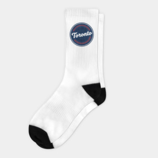 Toronto-Baseball-Logo Socks