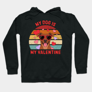 My Dog Is My Valentine Hoodie