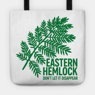 Eastern Hemlock – Protect Native Evergreen Art Tote
