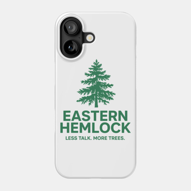 Eastern Hemlock – Native Forest Tree Illustration Phone Case by JessArty