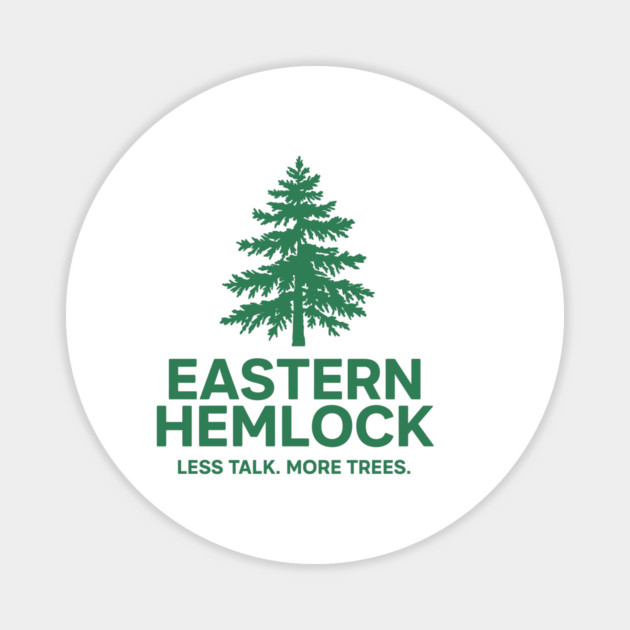 Eastern Hemlock – Native Forest Tree Illustration Magnet by JessArty