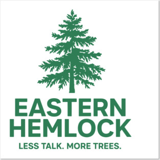 Eastern Hemlock – Native Forest Tree Illustration Posters and Art